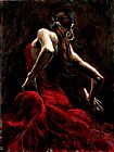 Dancer in Red by Fabian Perez